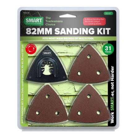 Smart Trade SS-KIT 31-Piece Multi-Tool Triangular Sanding Kit